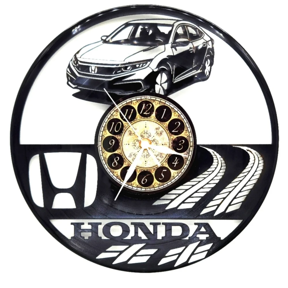 HONDA vinyl record clock | man cave wall art gift
